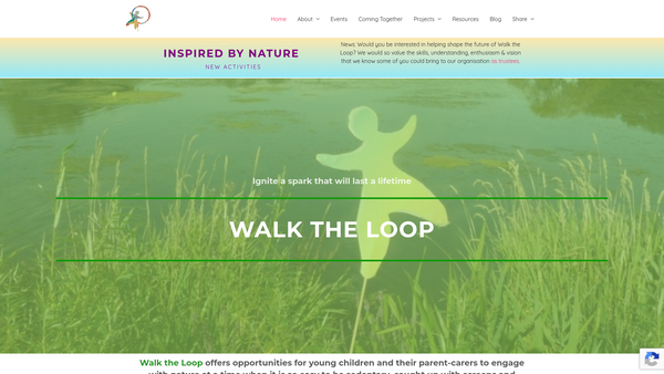 Screenshot of the Walk The Loop website