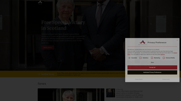 Screenshot of the Adf International (UK) website
