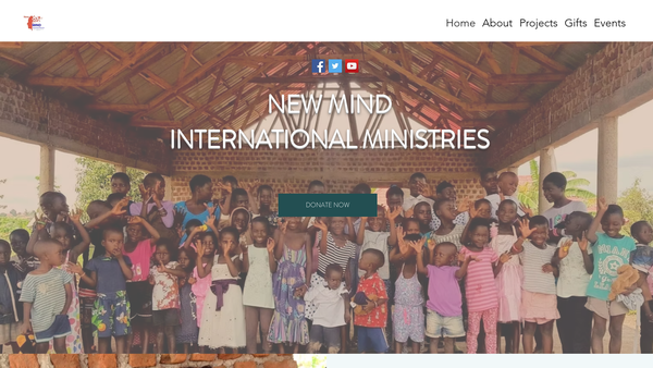 Screenshot of the New Mind International Ministries website
