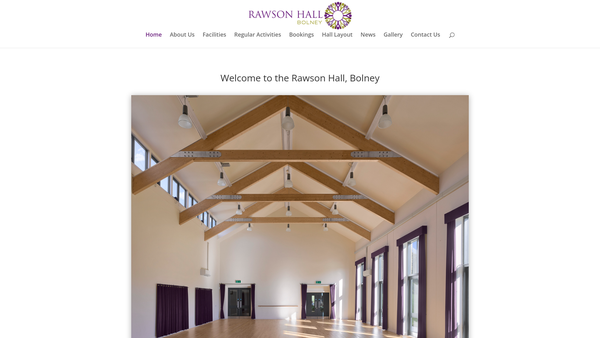 Screenshot of the The Rawson Hall website