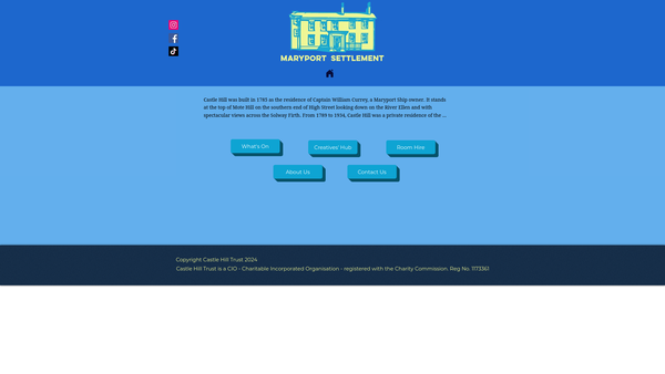 Screenshot of the Castle Hill Trust CIO website