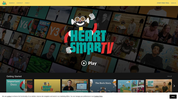 Screenshot of the Heartsmart Foundation website