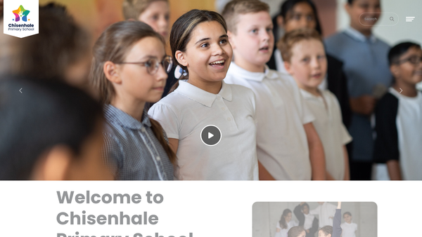 Screenshot of the Chisenhale School PTA website