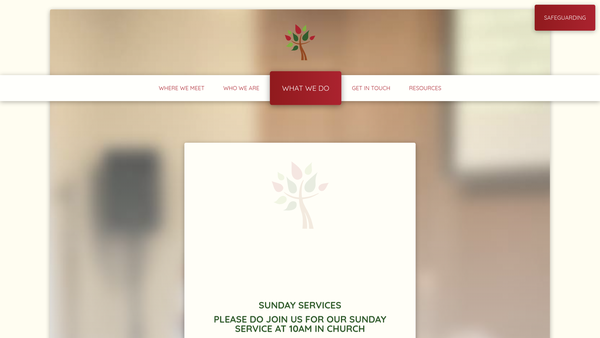 Screenshot of the The Parochial Church Council Of The Ecclesiastical Parish Of Bramley St Francis website