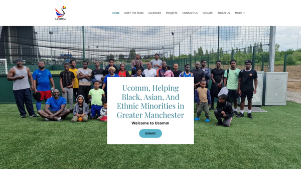 Screenshot of the Uganda Community In Greater Manchester website