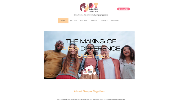 Screenshot of the Draper Together website