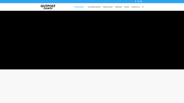 Screenshot of the Outpost Church website