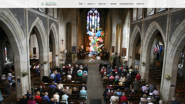 Screenshot of the Westbury Park Local Ecumenical Partnership website