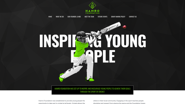 Screenshot of the Hamro Foundation website