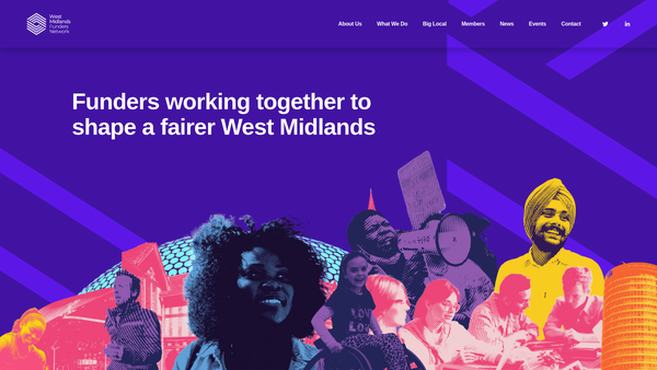Screenshot of the Wm Funders Network website