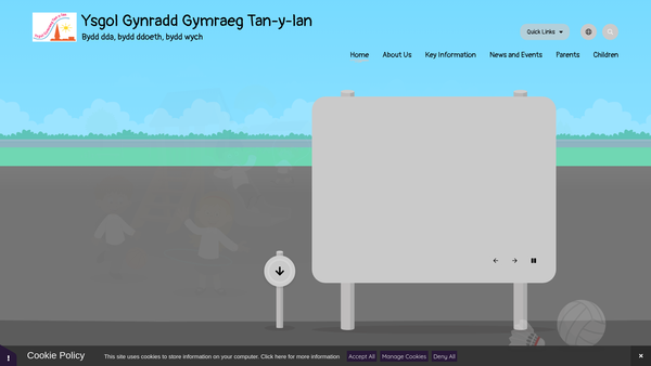 Screenshot of the Mwnciod Tan-Y-Lan / Tan-Y-Lan Monkies website
