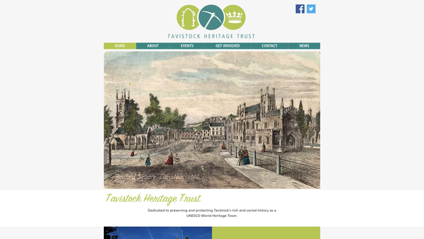 Screenshot of the Tavistock Heritage Trust website