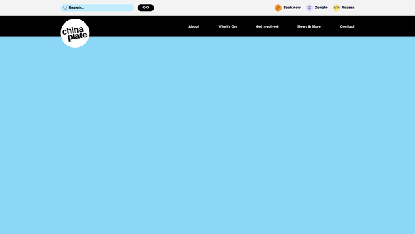 Screenshot of the China Plate Theatre Limited website