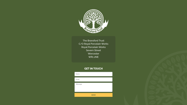 Screenshot of the The Bransford Trust website