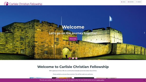 Screenshot of the Carlisle Christian Fellowship website