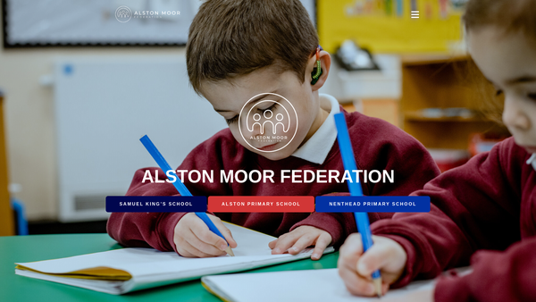 Screenshot of the Alston Moor Federation PTFA website