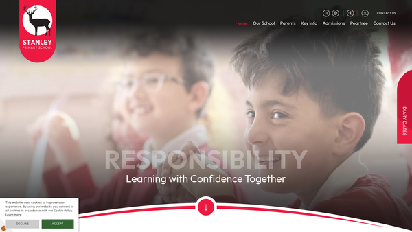 Screenshot of the Stanley Parents Donations Fund Charitable Trust website