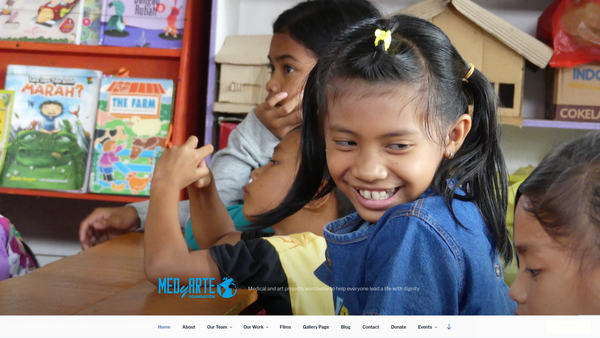 Screenshot of the Medyarte website