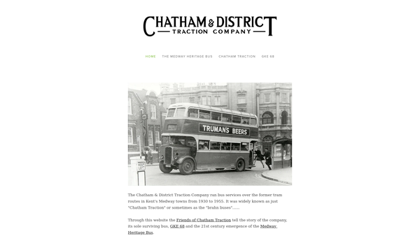 Screenshot of the The Friends Of Chatham Traction website