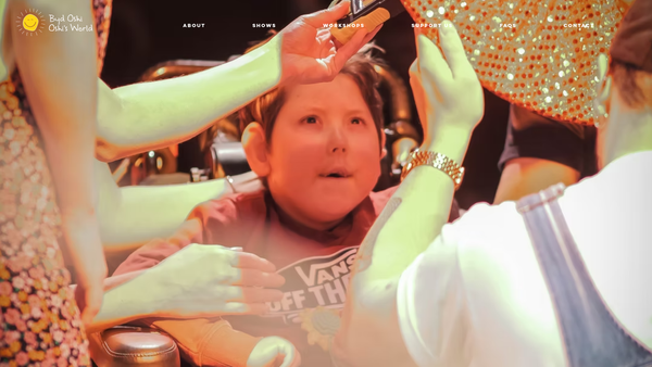 Screenshot of the Oshi's World website