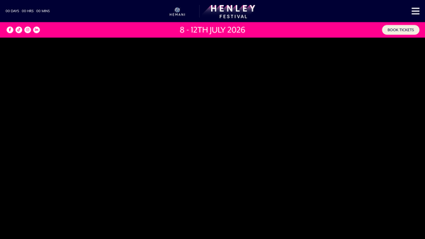 Screenshot of the The Henley Festival Trust website