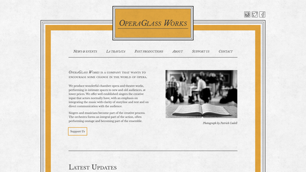 Screenshot of the Operaglass Works Ltd website
