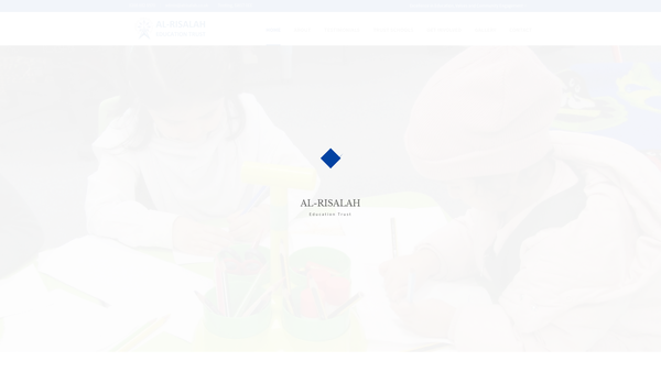 Screenshot of the Al Risalah Education Trust website