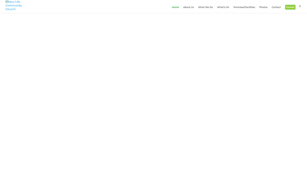Screenshot of the New Life Community Church Tonyrefail website
