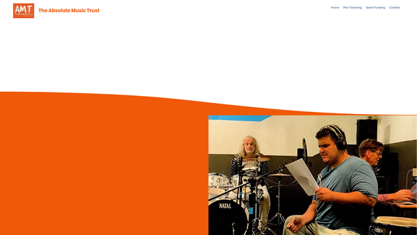 Screenshot of the The Absolute Music Trust website