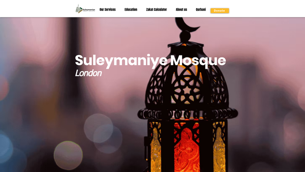 Screenshot of the Suleymaniye Community Association website