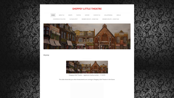 Screenshot of the Sheppey Entertainments Association website