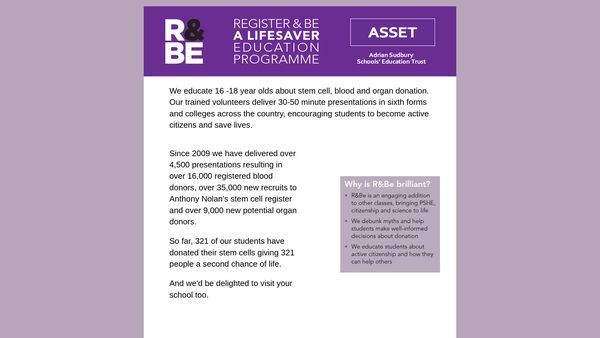 Screenshot of the The Adrian Sudbury Schools Education Trust (''Asset'') website