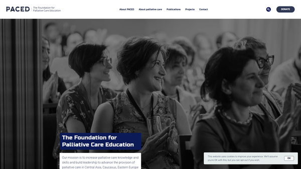 Screenshot of the The Foundation For Palliative Care Education website