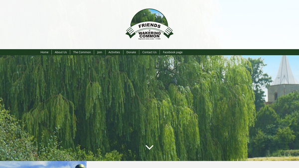 Screenshot of the Friends Of Wakering Common website
