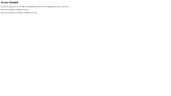 Screenshot of the Living Light Ministries website