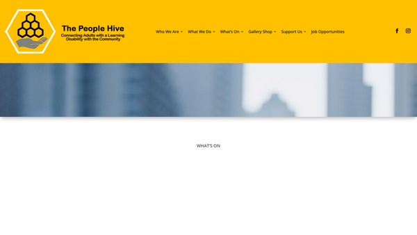 Screenshot of the The People Hive website
