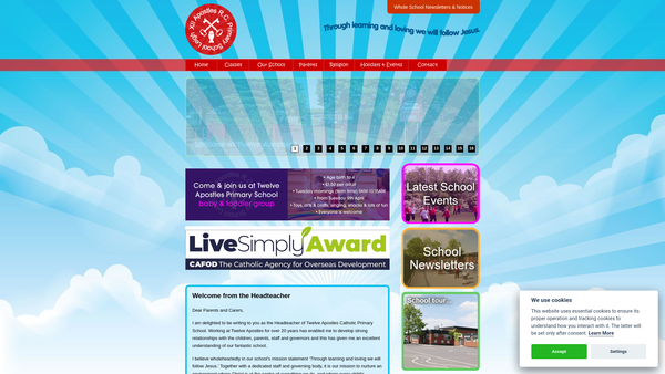 Screenshot of the Friends Of Xii Apostles website