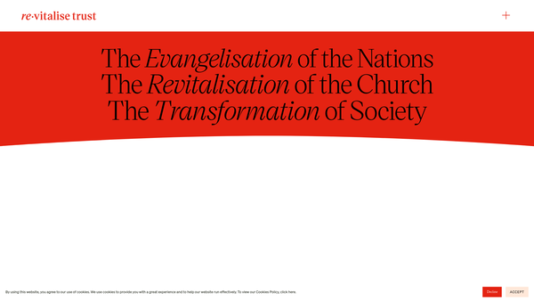 Screenshot of the Church Revitalisation Trust website