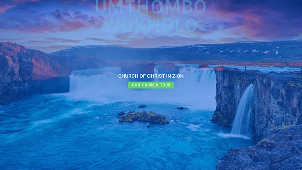 Screenshot of the Umthombo Wokholo Zion Church Of Christ website