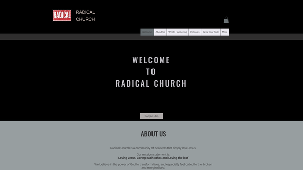 Screenshot of the Radical Norwich website