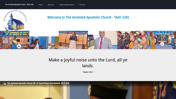 Screenshot of the Taac (UK) website