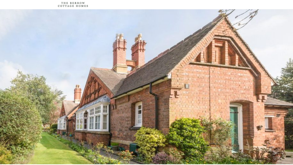 Screenshot of the The Berrow Cottage Homes website