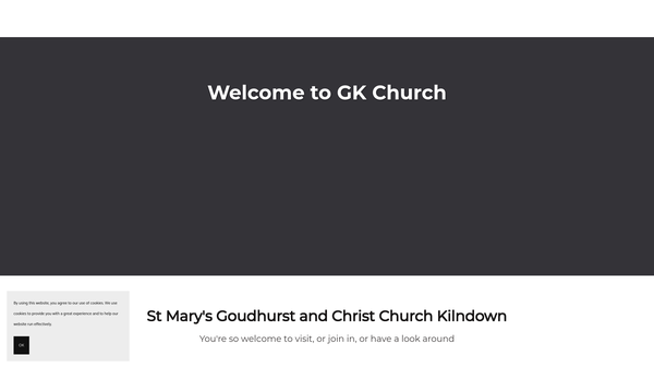 Screenshot of the The Parochial Church Council Of The Ecclesiastical Parish Of St Mary's Goudhurst website