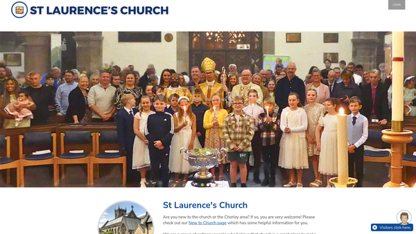 Screenshot of the The Parochial Church Council Of The Ecclesiastical Parish Of St Laurence, Chorley website