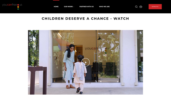Screenshot of the Youcanfreeus website