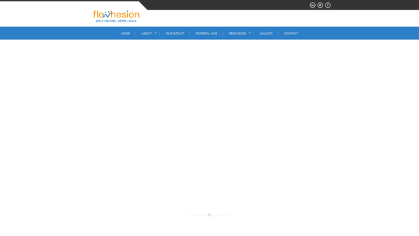 Screenshot of the The Flowhesion Foundation website