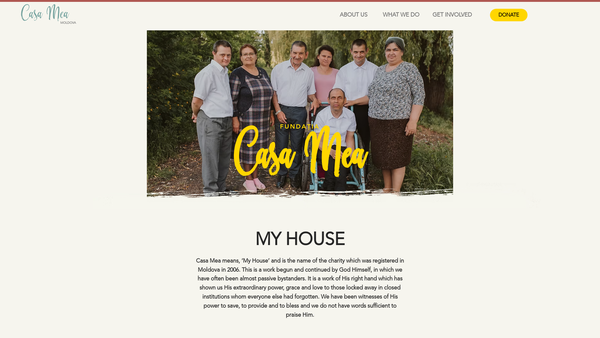 Screenshot of the Casa Mea UK website