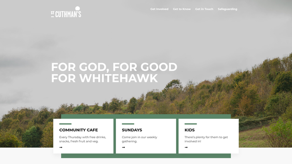 Screenshot of the The Parochial Church Council Of The Ecclesiastical Parish Of Whitehawk website