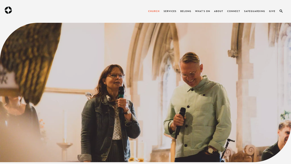 Screenshot of the Parochial Church Council Of The Ecclesiastical Parish Of St John The Baptist Crawley website