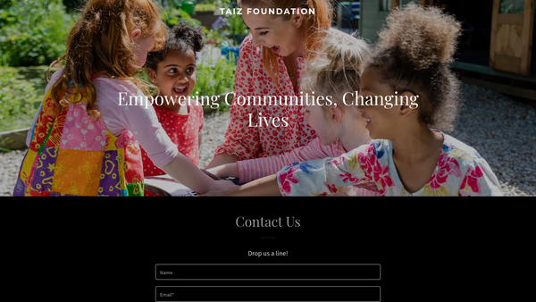 Screenshot of the Taizfoundation website